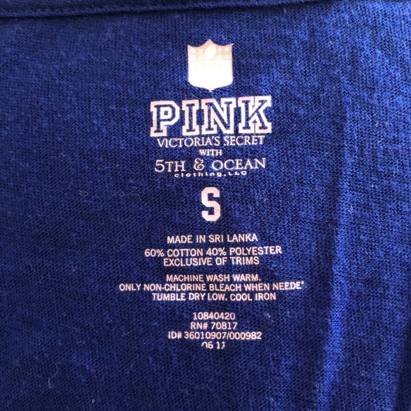 Love Pink New York Giants V Neck Tee - Picture 2 of 2